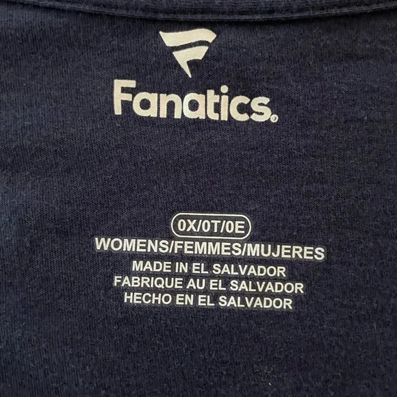 Seattle Kraken Fanatics Women's Primary Logo Team V-Neck T-Shirt - Deep Sea Blue - Picture 4 of 6